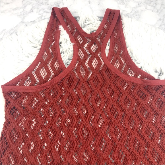 Banana Republic Boho Crochet Racerback Tank EUC - Picture 4 of 8